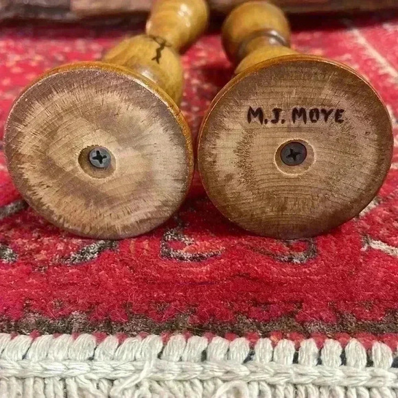 Handcrafted, beautiful tree, candle sticks. These are one of a kind. - Picture 5 of 6